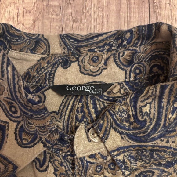 Paisley Suede Long Sleeve Shirt - Picture 3 of 4